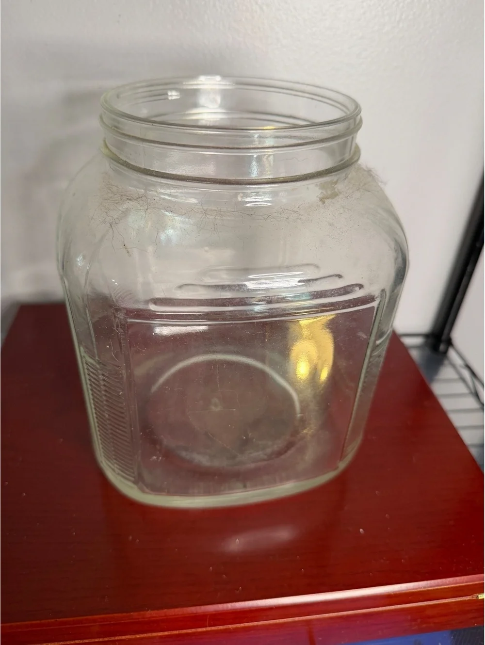 Clear Glass Storage Jar with Screw Top Lid